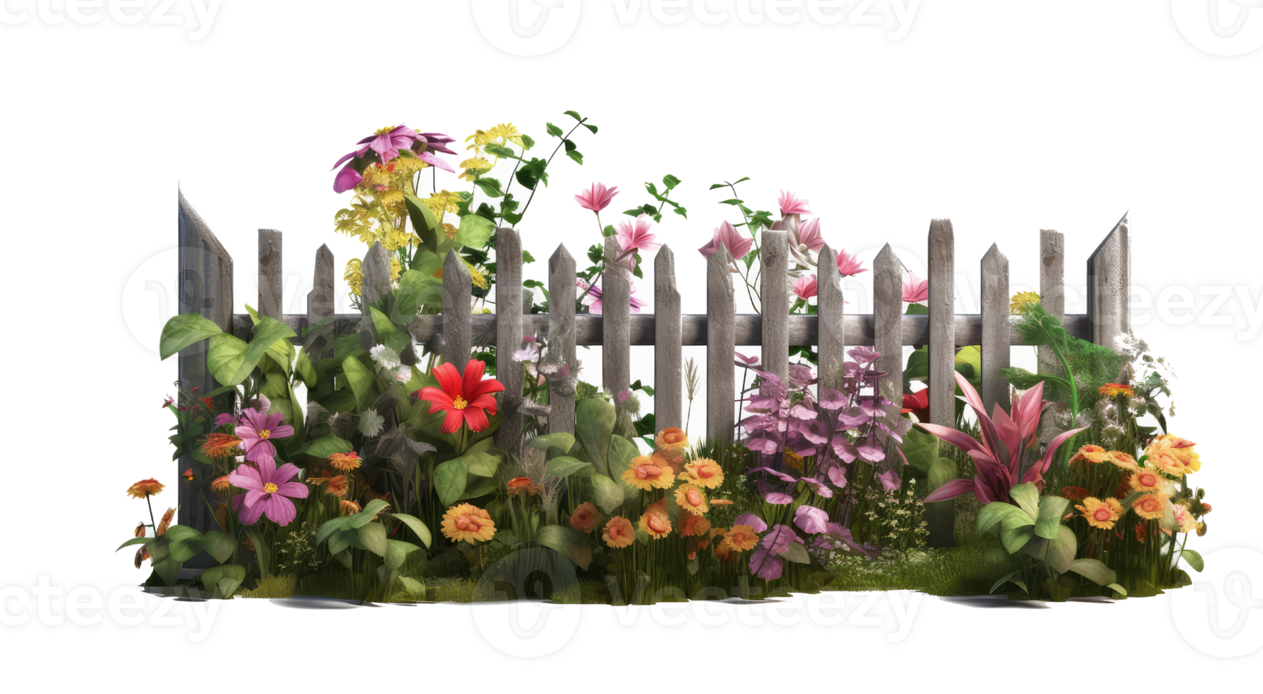 Garden Fence . AI Generated png