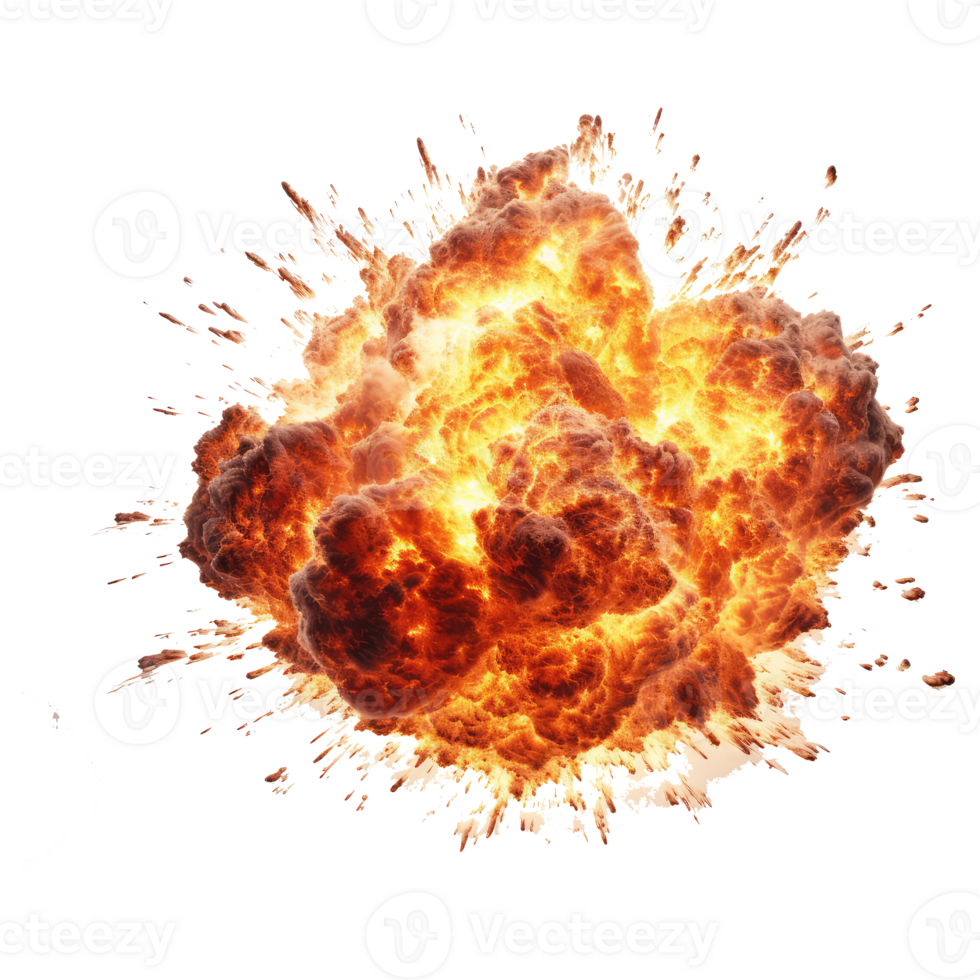 explosion fire . AI Generated png