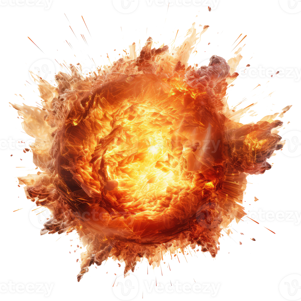 explosion fire . AI Generated png