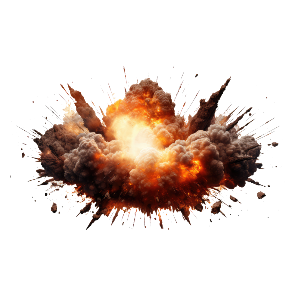 explosion fire . AI Generated png