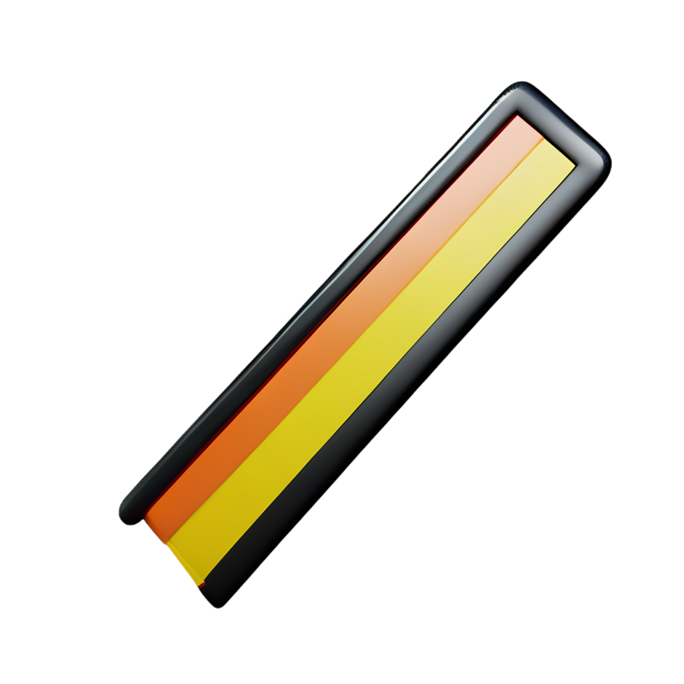 ruler 3d rendering icon illustration png