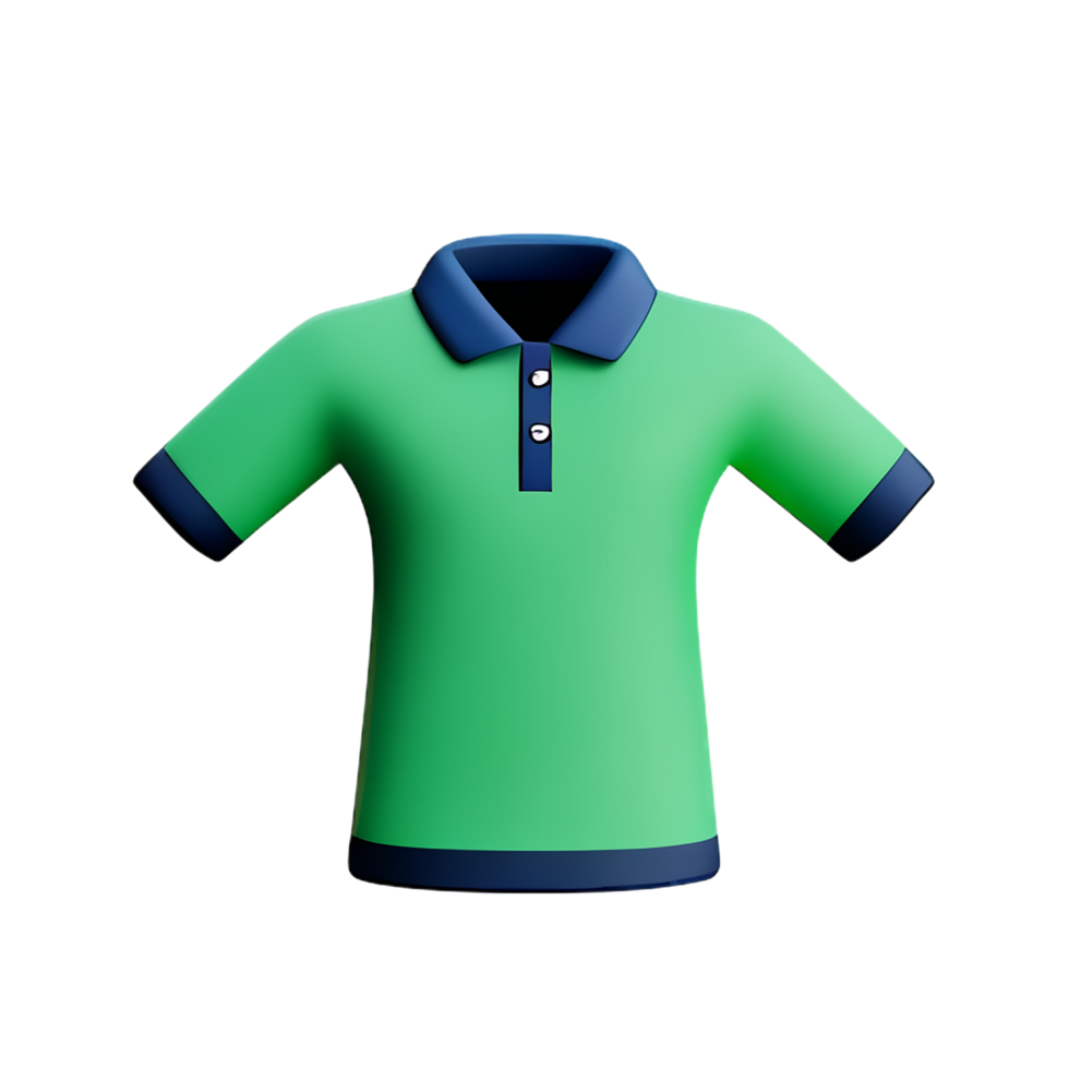 polo shirt 3d rendering icon illustration png