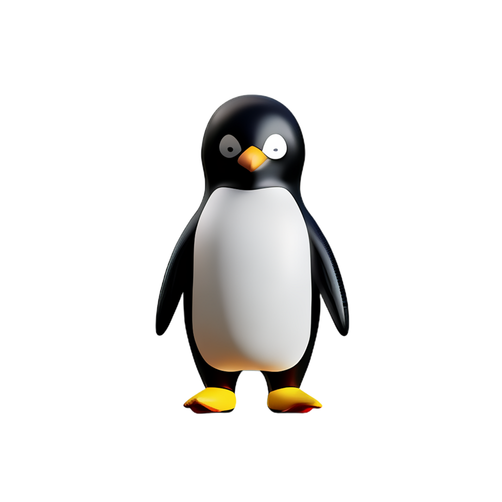 penguin 3d rendering icon illustration 28574404 PNG