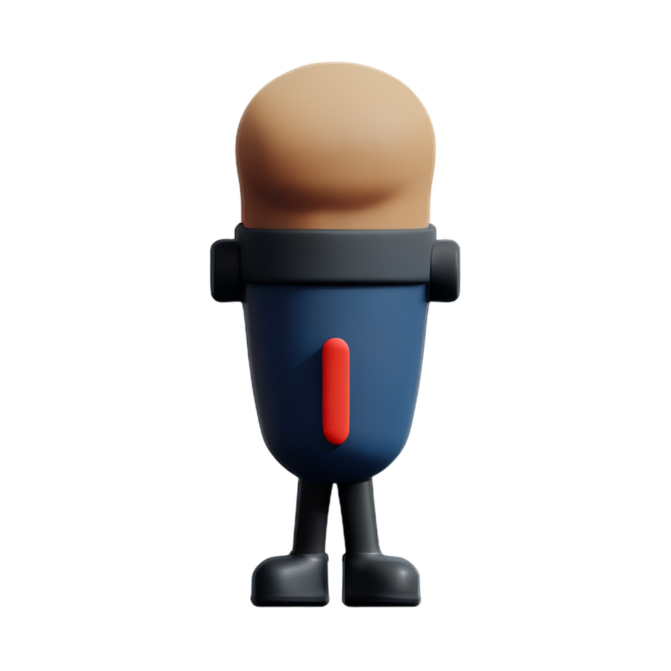 mic 3d rendering icon illustration png