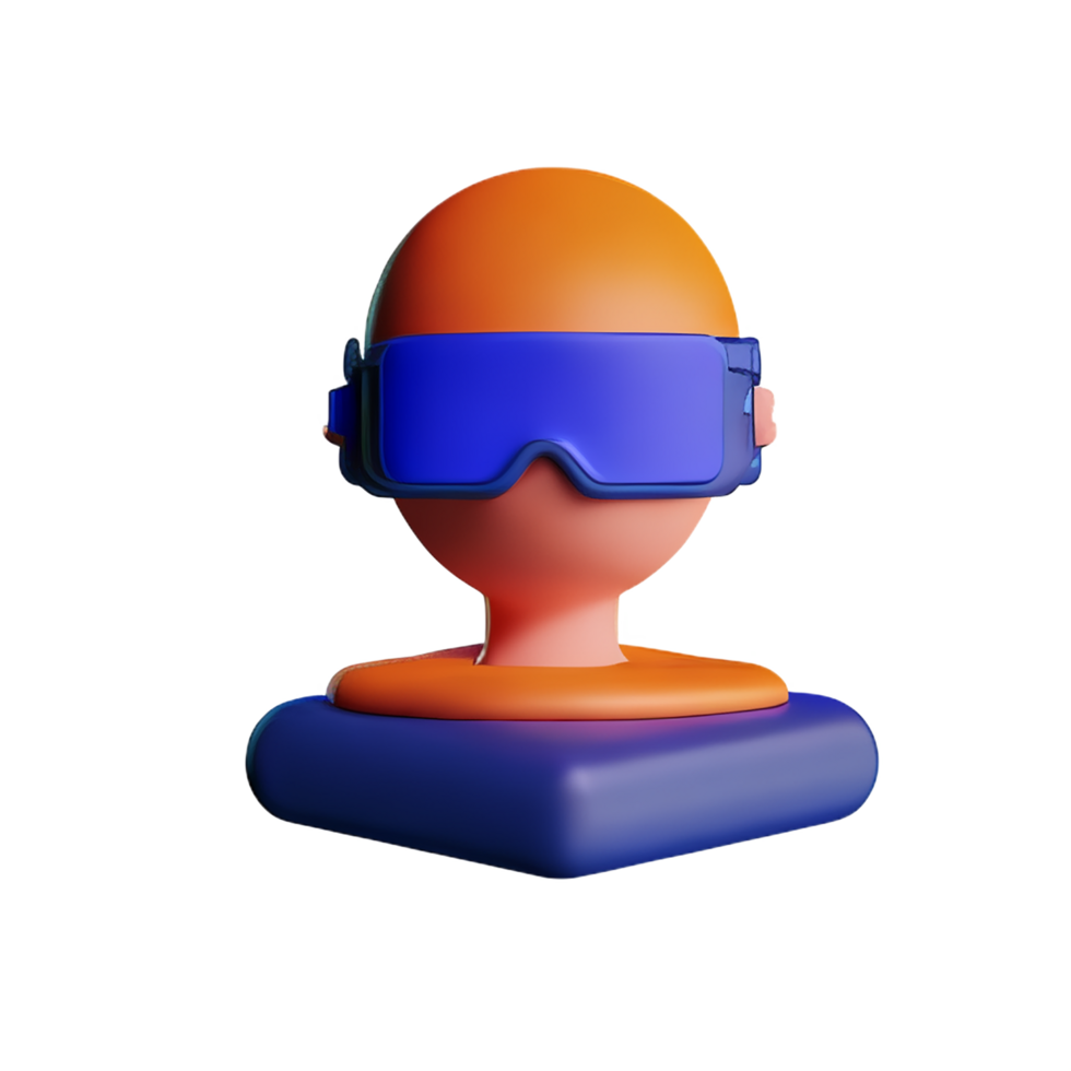 futuriste 3d le rendu icône illustration png