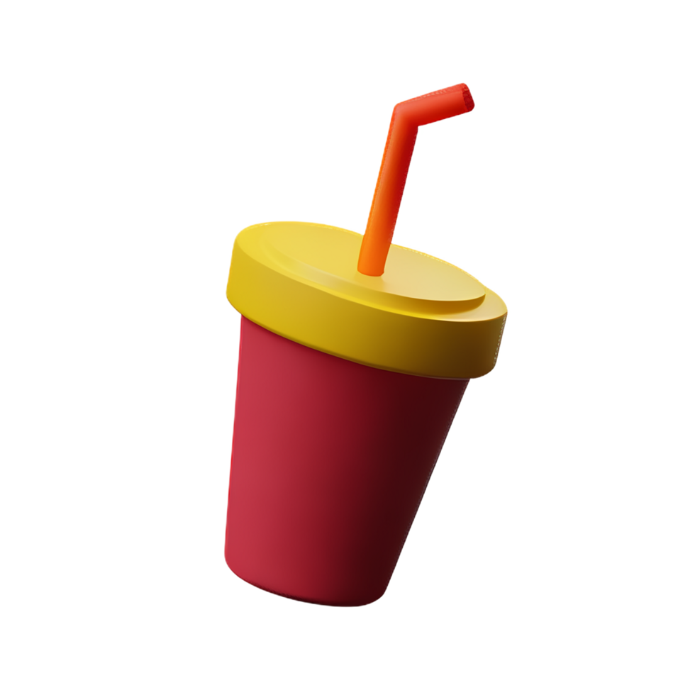 bubble tea 3d rendering icon illustration png