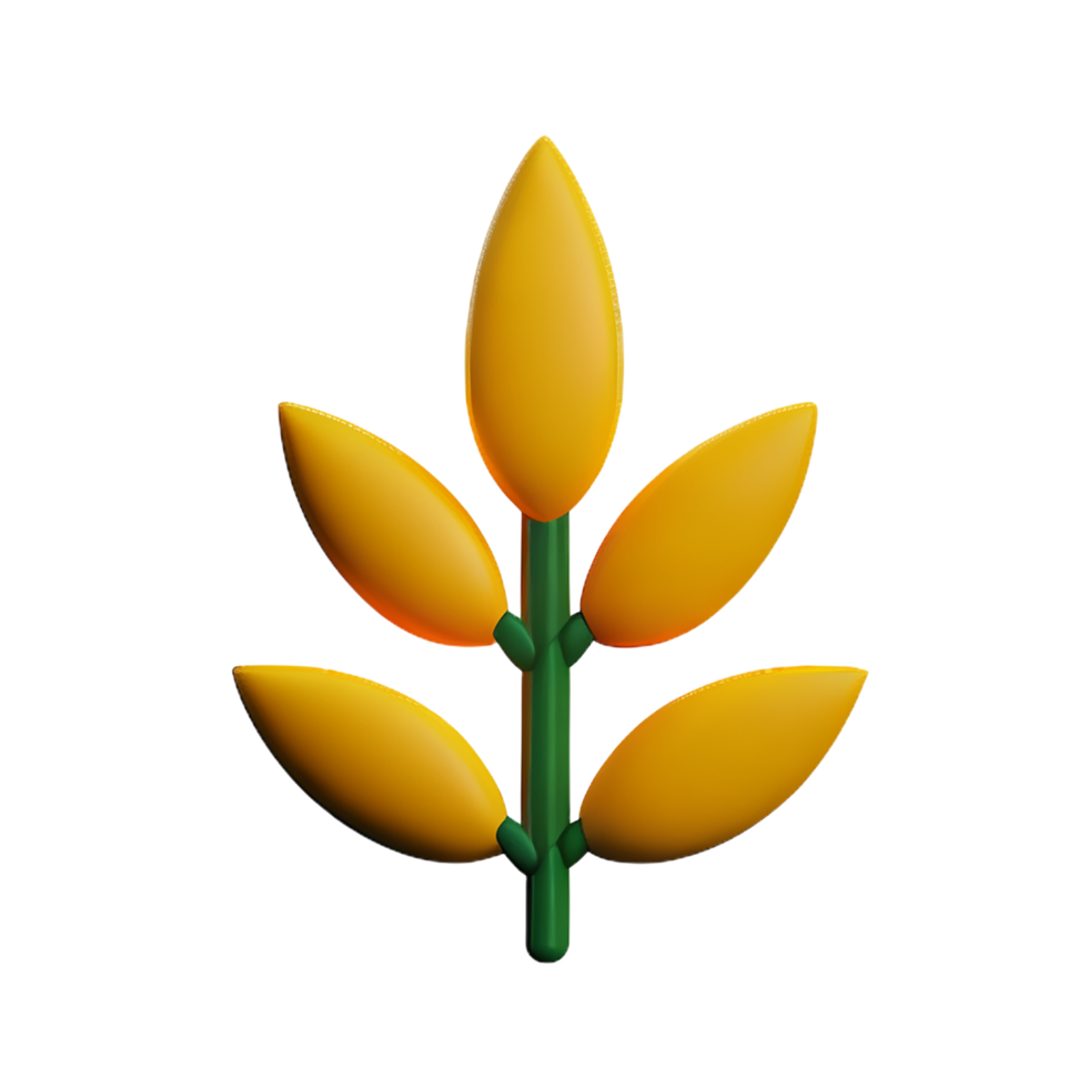wheat 3d rendering icon illustration png