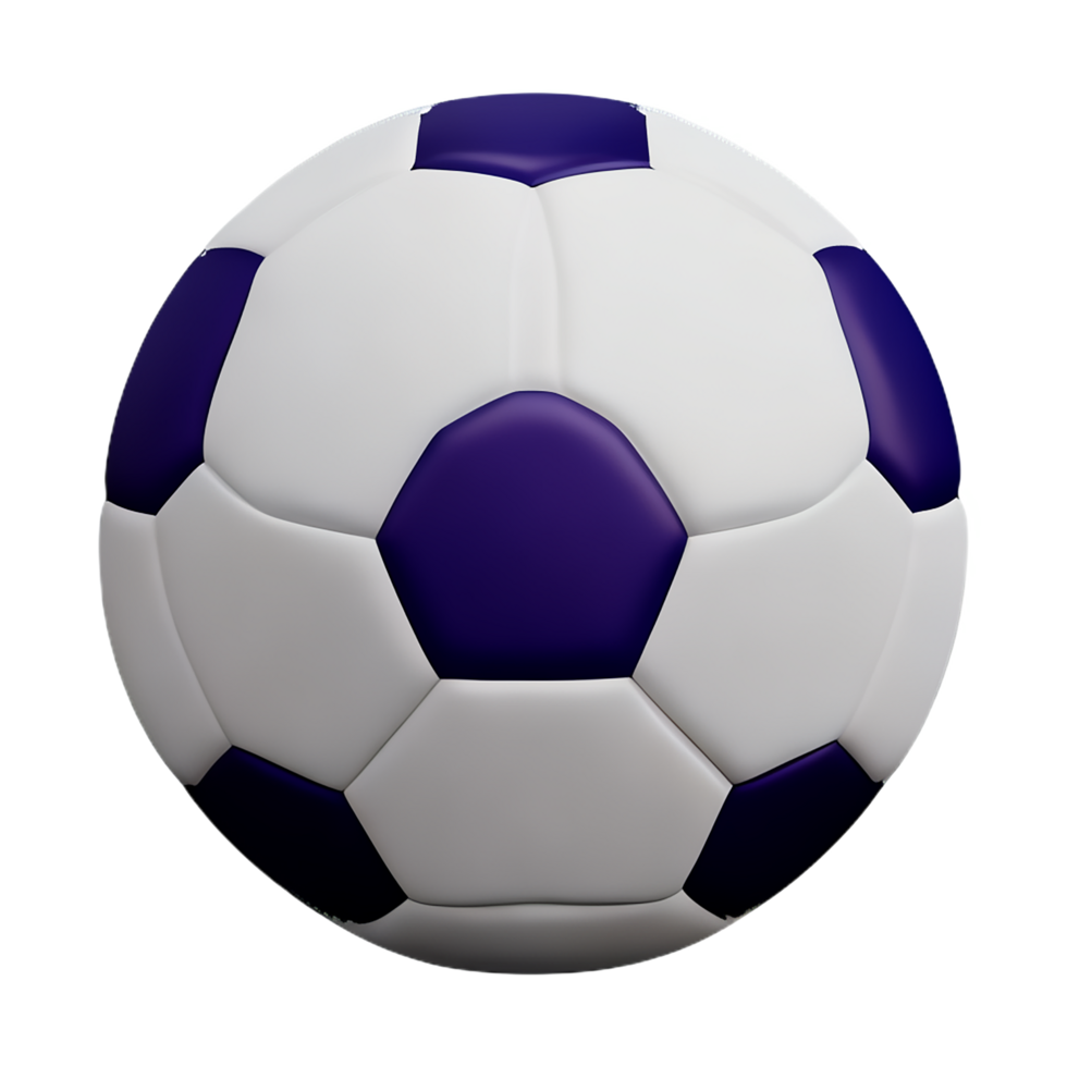 soccer ball 3d rendering icon illustration png