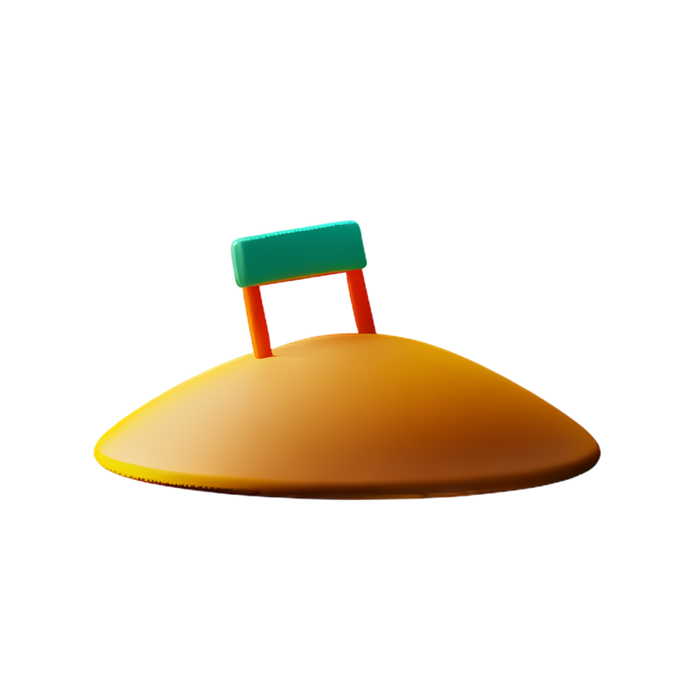 sand 3d rendering icon illustration png