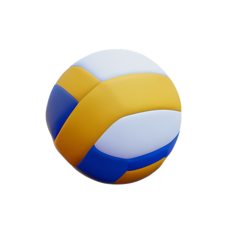 voleibol 3d Renderização ícone ilustração png