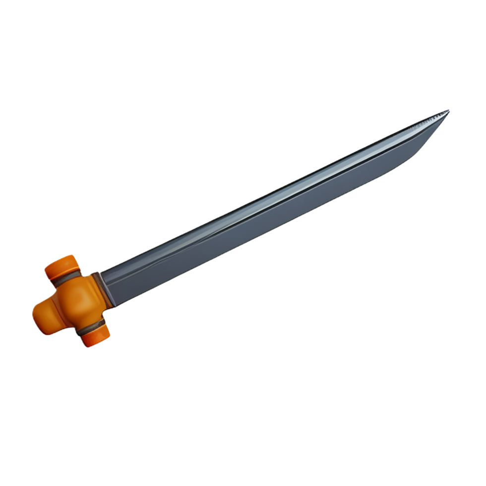 sword 3d rendering icon illustration png