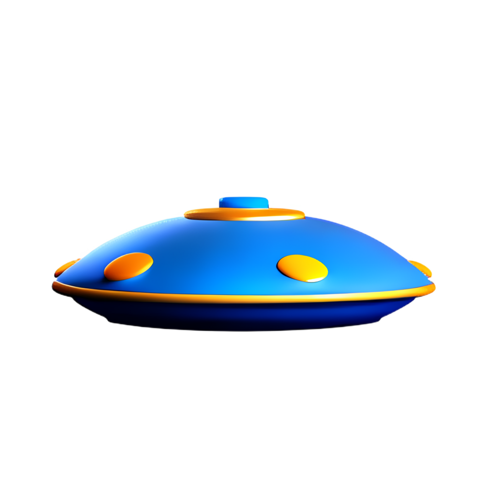 ufo 3d rendering icon illustration png