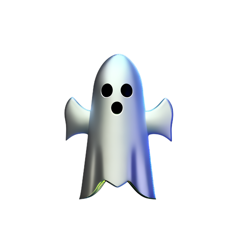 ghost 3d rendering icon illustration png