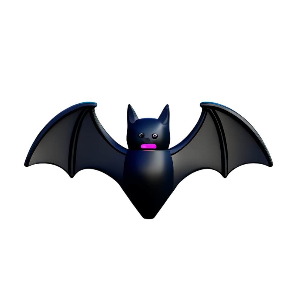 bat 3d rendering icon illustration png