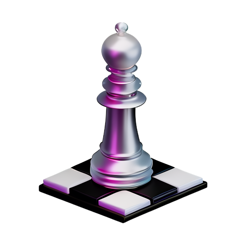 Schach 3d Rendern Symbol Illustration png