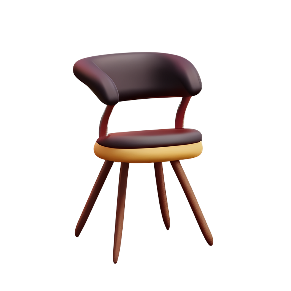 chair 3d rendering icon illustration png