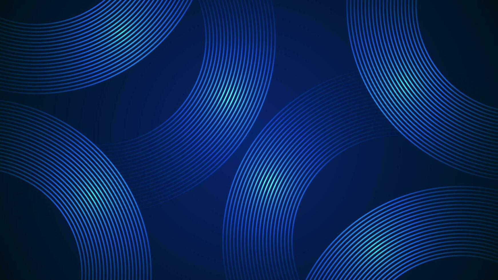 Dark blue simple abstract background with lines in a curved style geometric style as the main element. vector