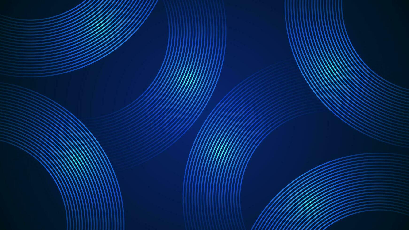 Dark blue simple abstract background with lines in a curved style geometric style as the main element. vector