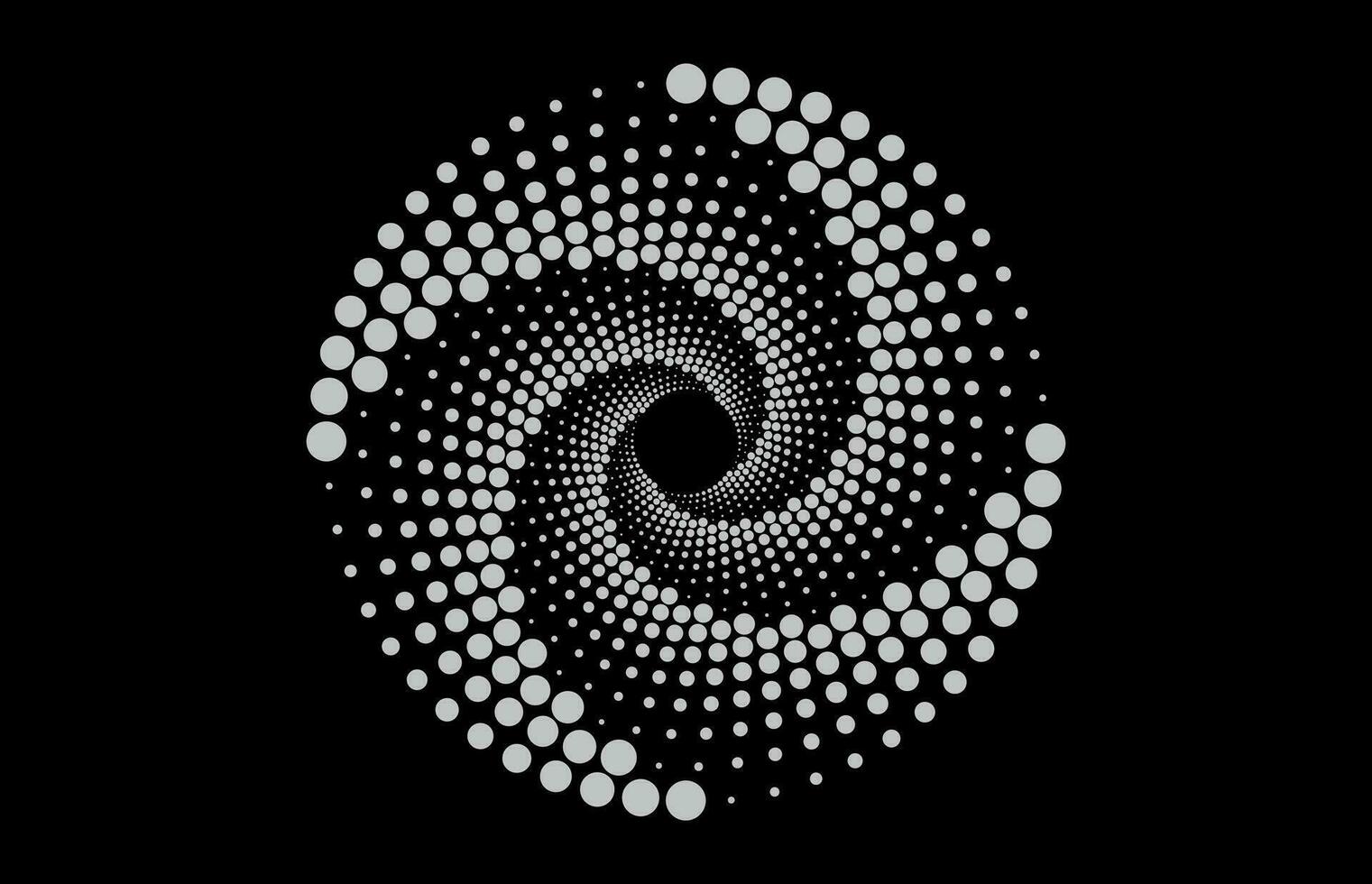 Spiral dots background vector