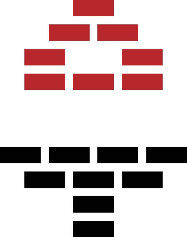 Brick logo template that forms the letters A and T vector