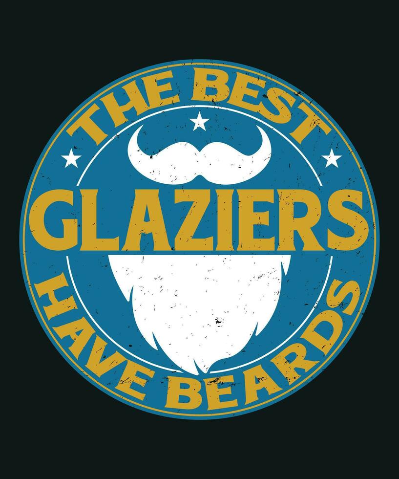 The best glaziers have beards vector