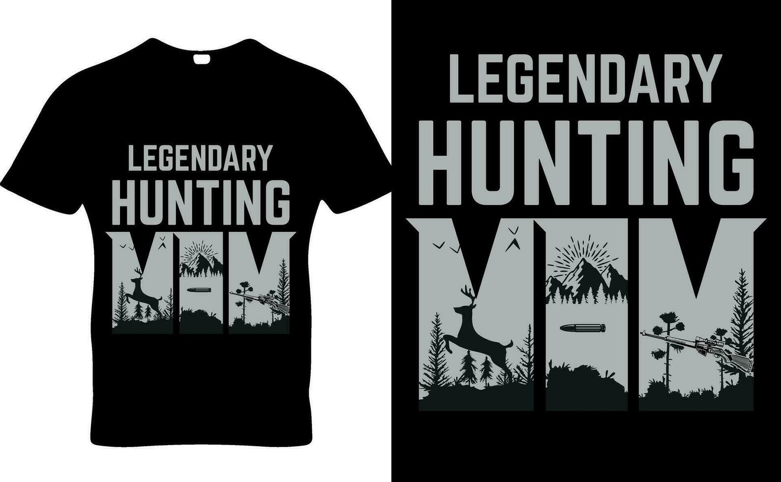 Hunting t-shirt design vector
