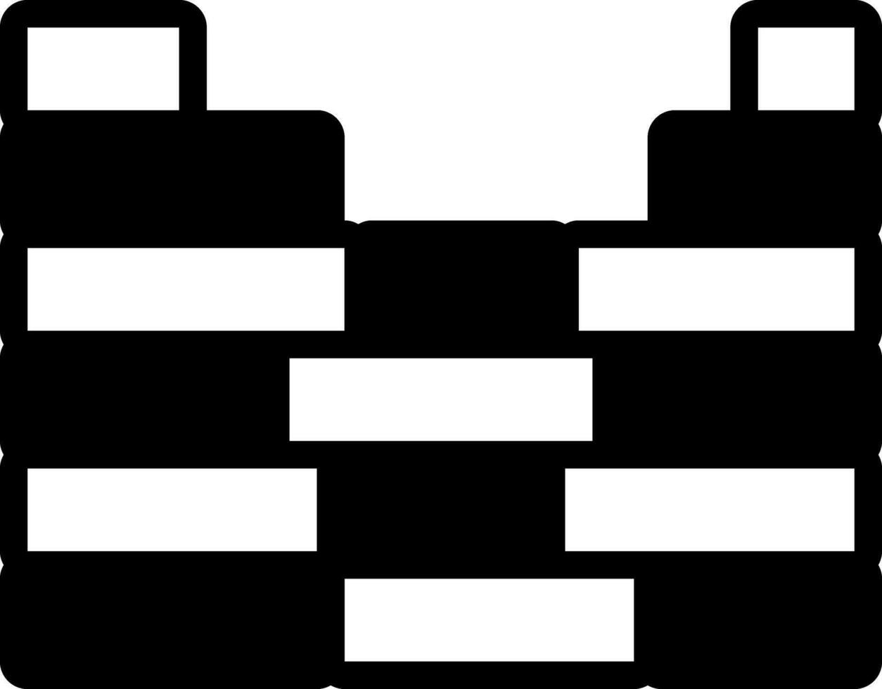 solid icon for wall vector