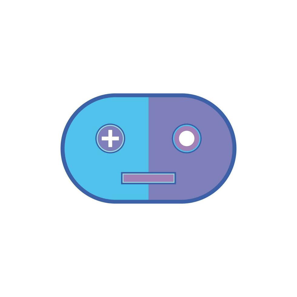 vector illustration of cute double mascot cartoon character