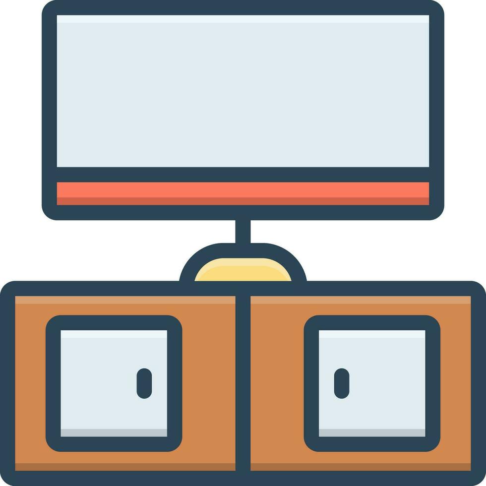 color icon for stands vector