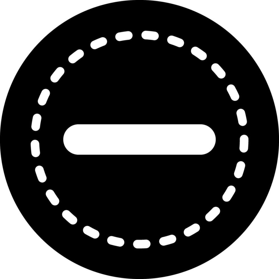 solid icon for negative vector