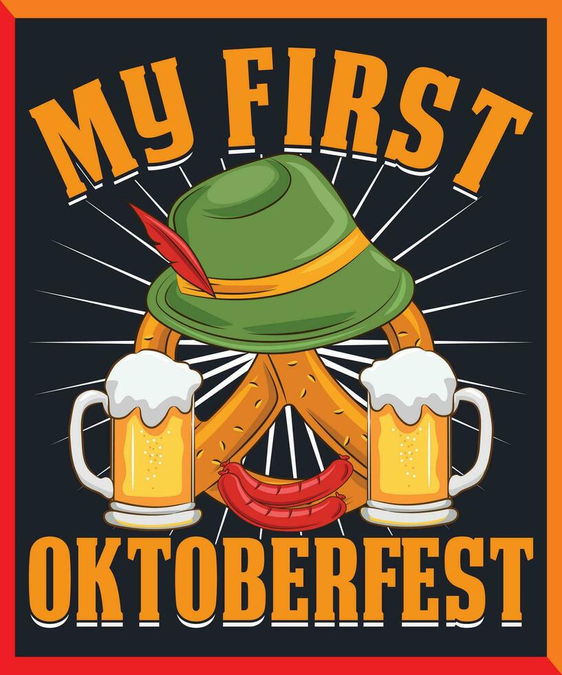 diseño vectorial de oktoberfest vector