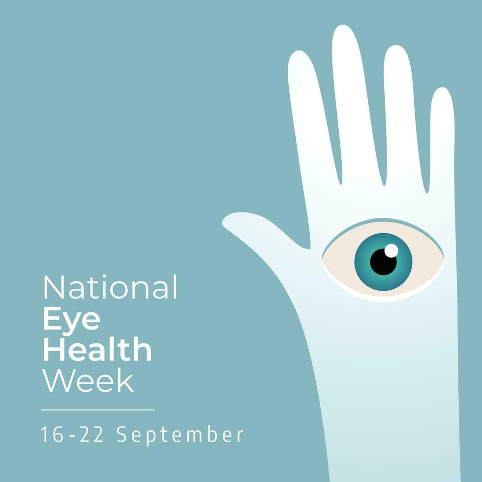 National Eye Health Week design template good for celebration usage. eye health vector illustration. vector eps 10.