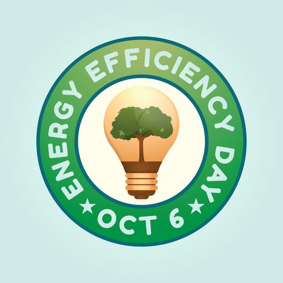 Energy Efficiency Day design template good for celebration usage. globe vector illustration. globe illustration. vector eps 10. flat design.