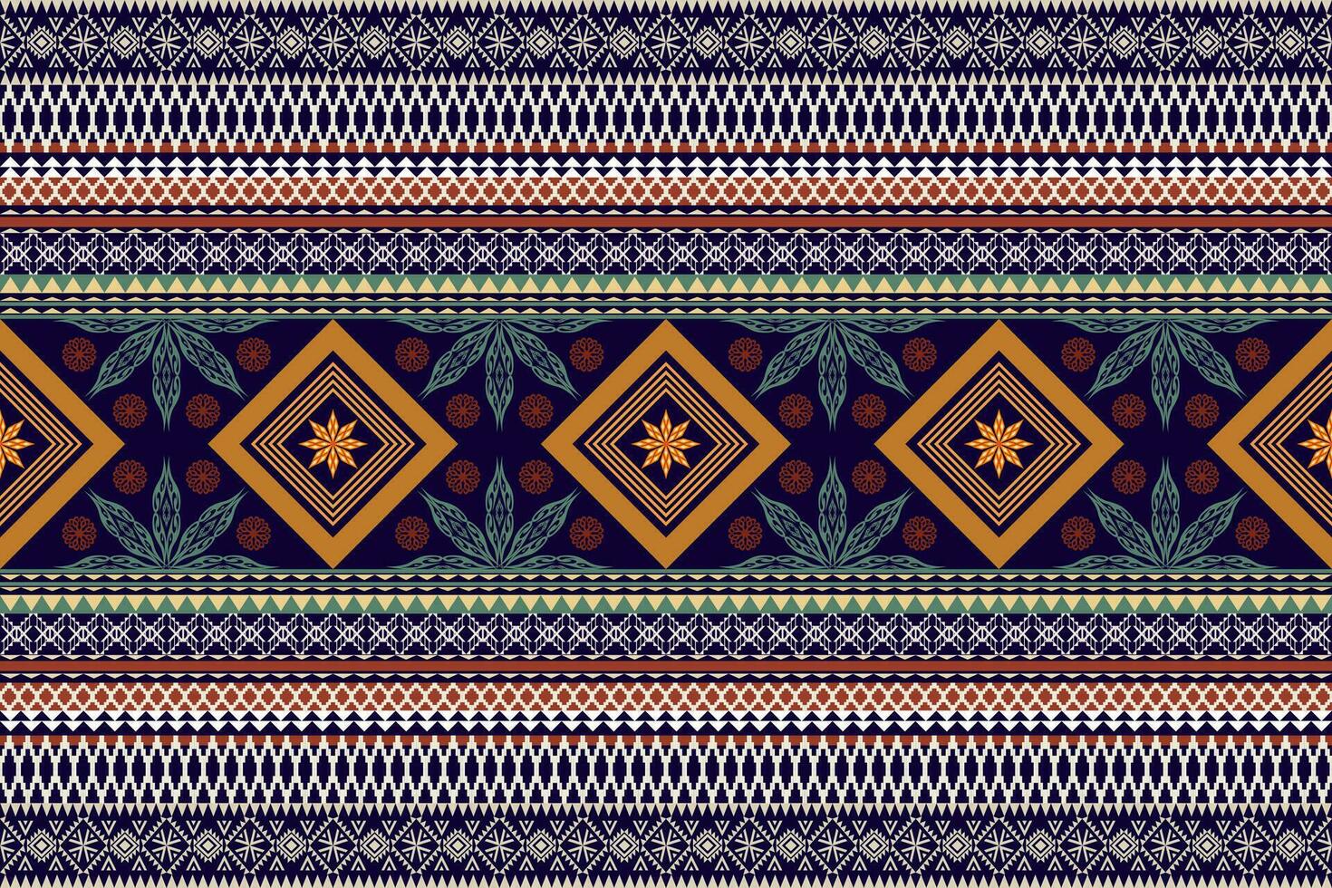 Geometric ethnic oriental traditional art pattern.Figure tribal embroidery style.Design for background,wallpaper,clothing,wrapping,fabric,element,,vector illustration. vector