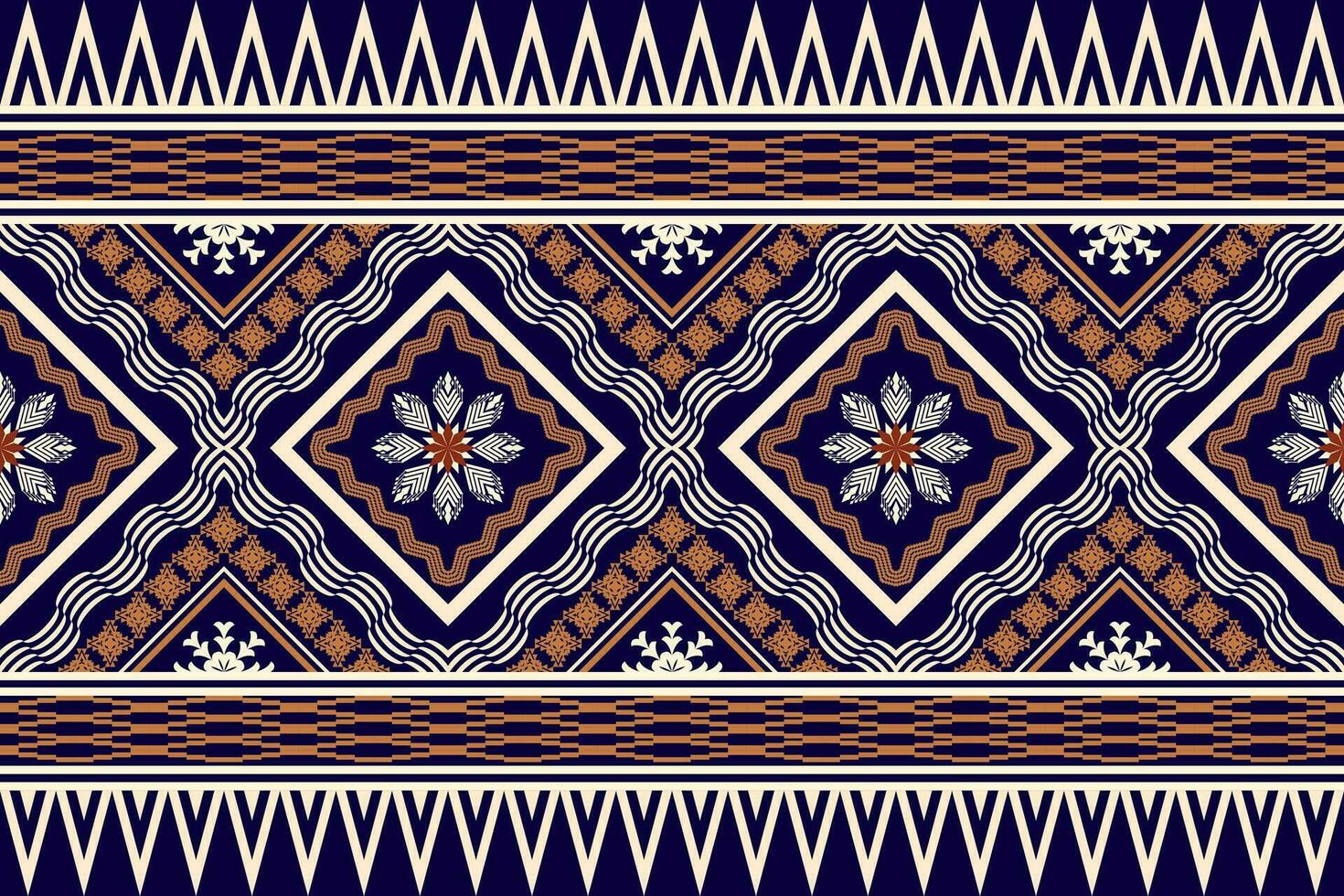 Geometric ethnic oriental traditional art pattern.Figure tribal embroidery style.Design for background,wallpaper,clothing,wrapping,fabric,element,,vector illustration. vector