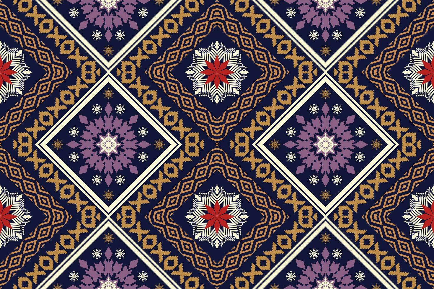 Geometric ethnic oriental traditional art pattern.Figure tribal embroidery style.Design for background,wallpaper,clothing,wrapping,fabric,element,,vector illustration. vector