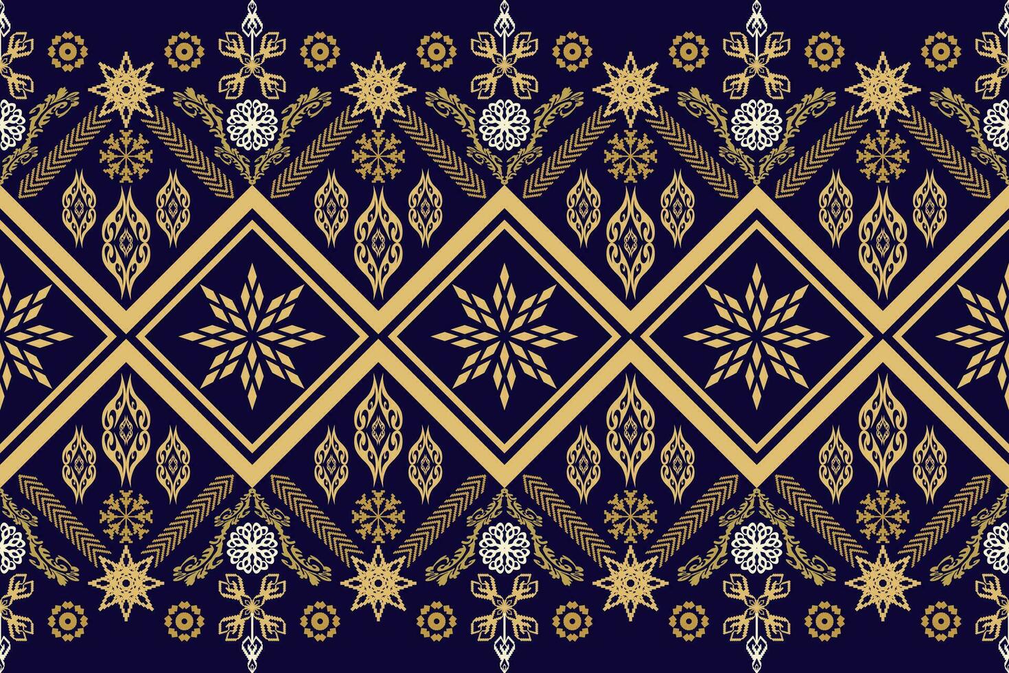 Geometric ethnic oriental traditional art pattern.Figure tribal embroidery style.Design for background,wallpaper,clothing,wrapping,fabric,element,,vector illustration. vector