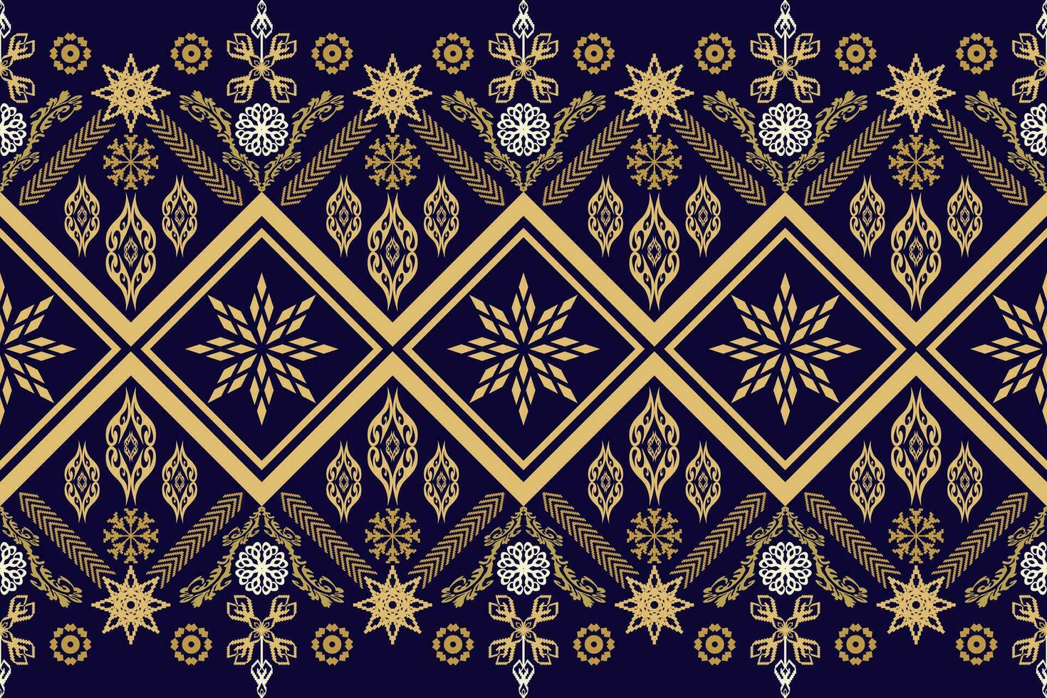 Geometric ethnic oriental traditional art pattern.Figure tribal embroidery style.Design for background,wallpaper,clothing,wrapping,fabric,element,,vector illustration. vector