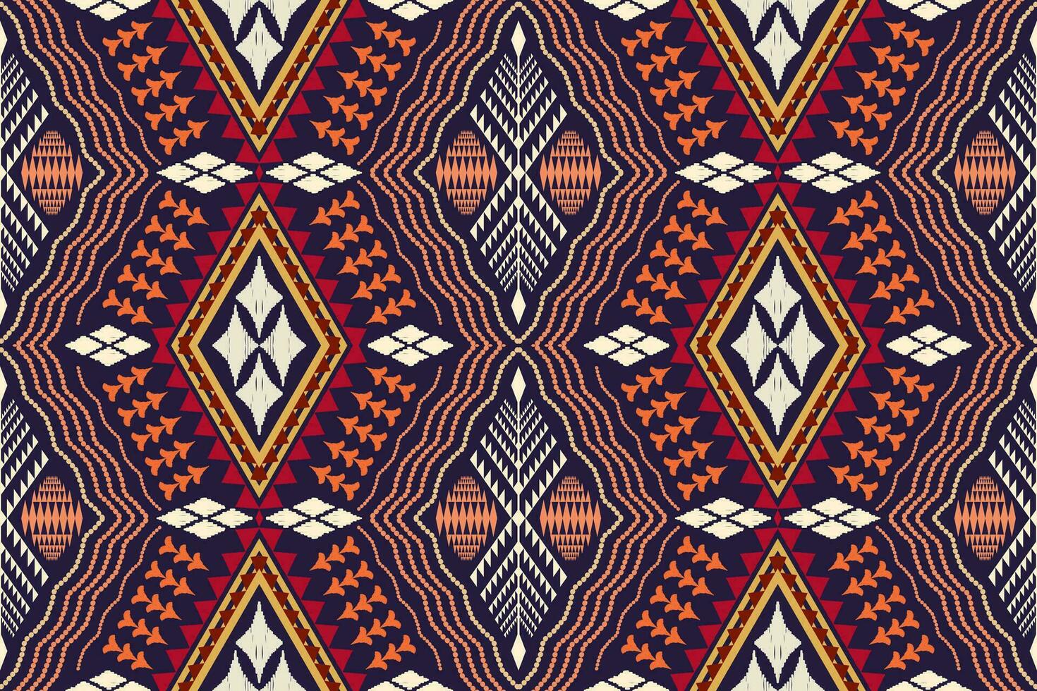 Geometric ethnic oriental traditional art pattern.Figure tribal embroidery style.Design for background,wallpaper,clothing,wrapping,fabric,element,,vector illustration. vector