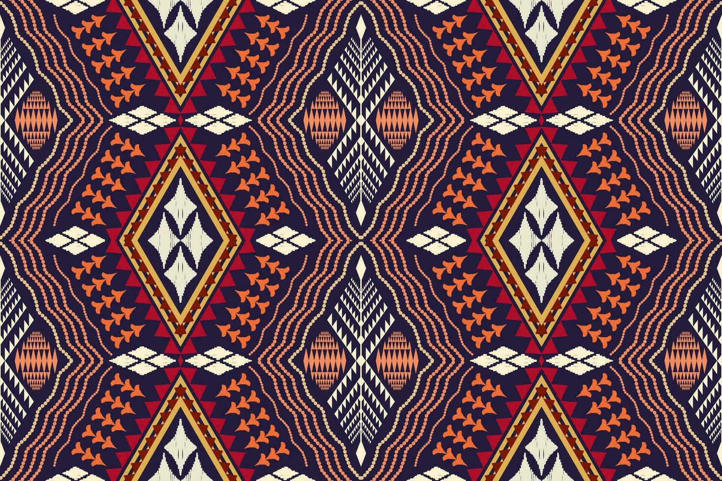 patrón de arte tradicional oriental étnico geométrico.figura estilo de bordado tribal.diseño para fondo, papel tapiz, ropa, envoltura, tela, elemento, ilustración vectorial. vector