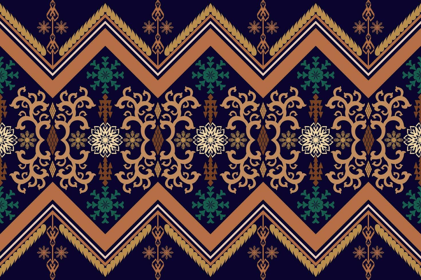 Geometric ethnic oriental traditional art pattern.Figure tribal embroidery style.Design for background,wallpaper,clothing,wrapping,fabric,element,,vector illustration. vector