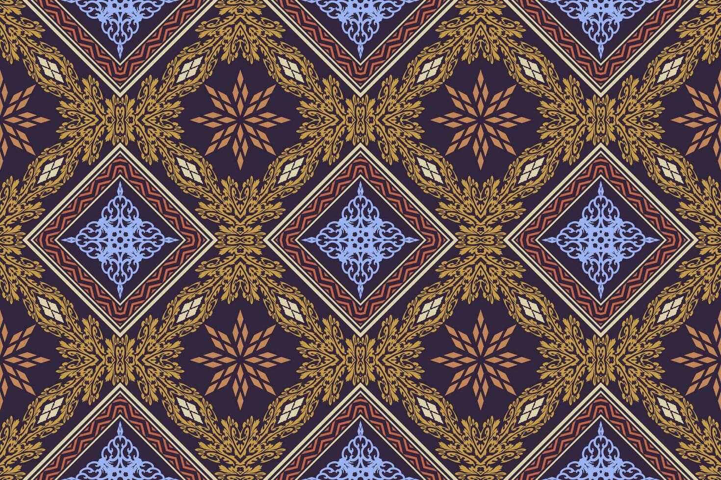Geometric ethnic oriental traditional art pattern.Figure tribal embroidery style.Design for background,wallpaper,clothing,wrapping,fabric,element,,vector illustration. vector