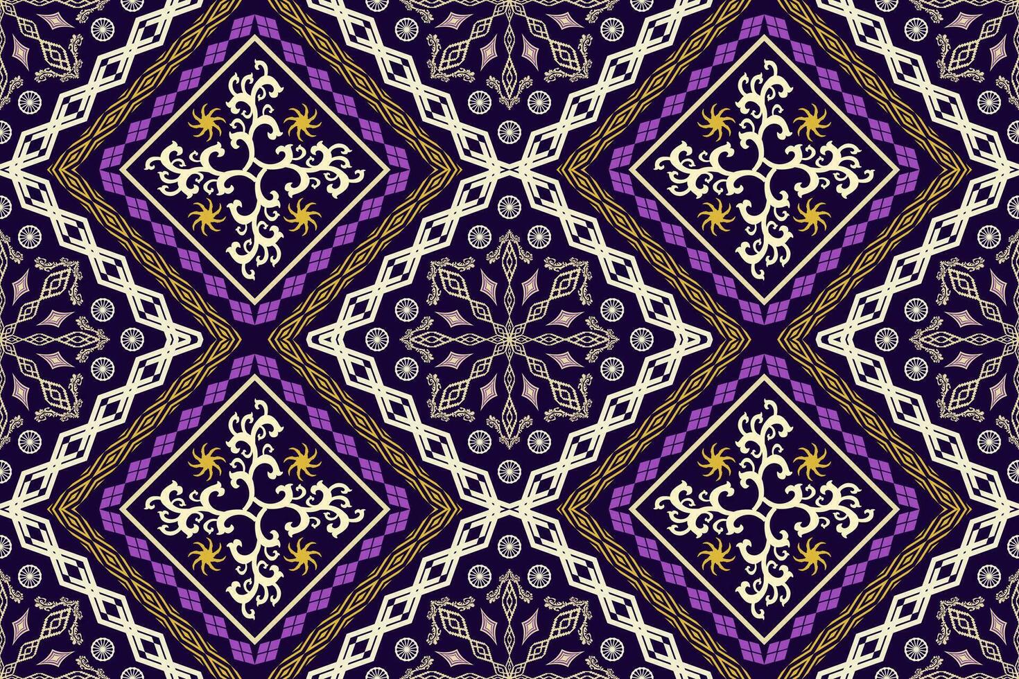 patrón de arte tradicional oriental étnico geométrico.figura estilo de bordado tribal.diseño para fondo, papel tapiz, ropa, envoltura, tela, elemento, ilustración vectorial. vector