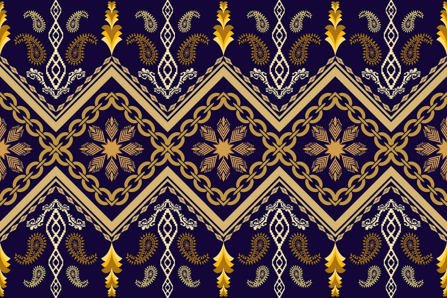 Geometric ethnic oriental traditional art pattern.Figure tribal embroidery style.Design for background,wallpaper,clothing,wrapping,fabric,element,,vector illustration. vector