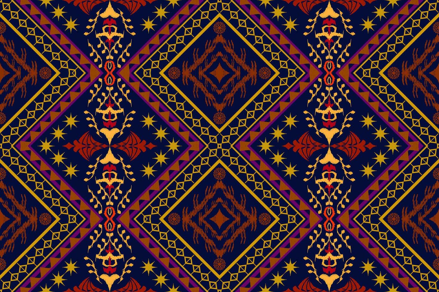 Geometric ethnic oriental traditional art pattern.Figure tribal embroidery style.Design for background,wallpaper,clothing,wrapping,fabric,element,,vector illustration. vector