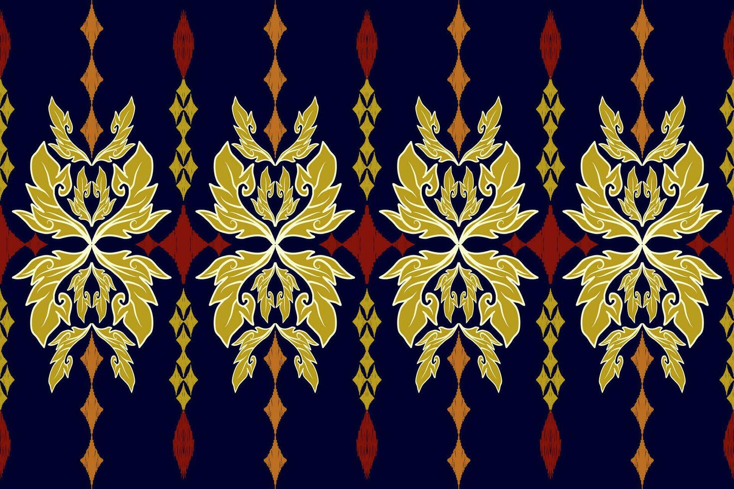 Geometric ethnic oriental traditional art pattern.Figure tribal embroidery style.Design for background,wallpaper,clothing,wrapping,fabric,element,,vector illustration. vector