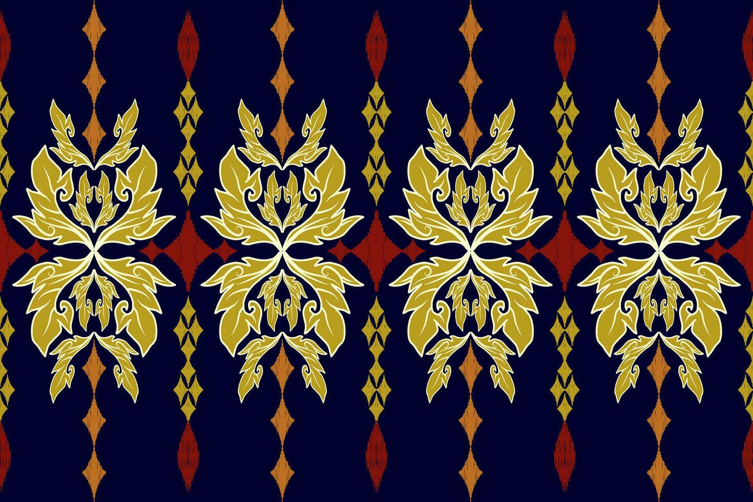 Geometric ethnic oriental traditional art pattern.Figure tribal embroidery style.Design for background,wallpaper,clothing,wrapping,fabric,element,,vector illustration. vector