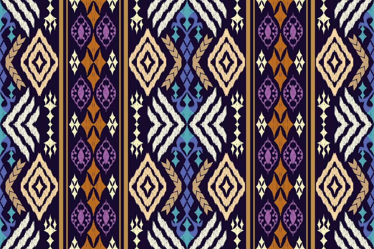 Geometric ethnic oriental traditional art pattern.Figure tribal embroidery style.Design for background,wallpaper,clothing,wrapping,fabric,element,,vector illustration. vector