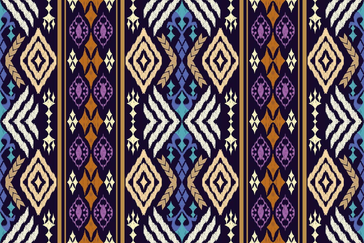 Geometric ethnic oriental traditional art pattern.Figure tribal embroidery style.Design for background,wallpaper,clothing,wrapping,fabric,element,,vector illustration. vector