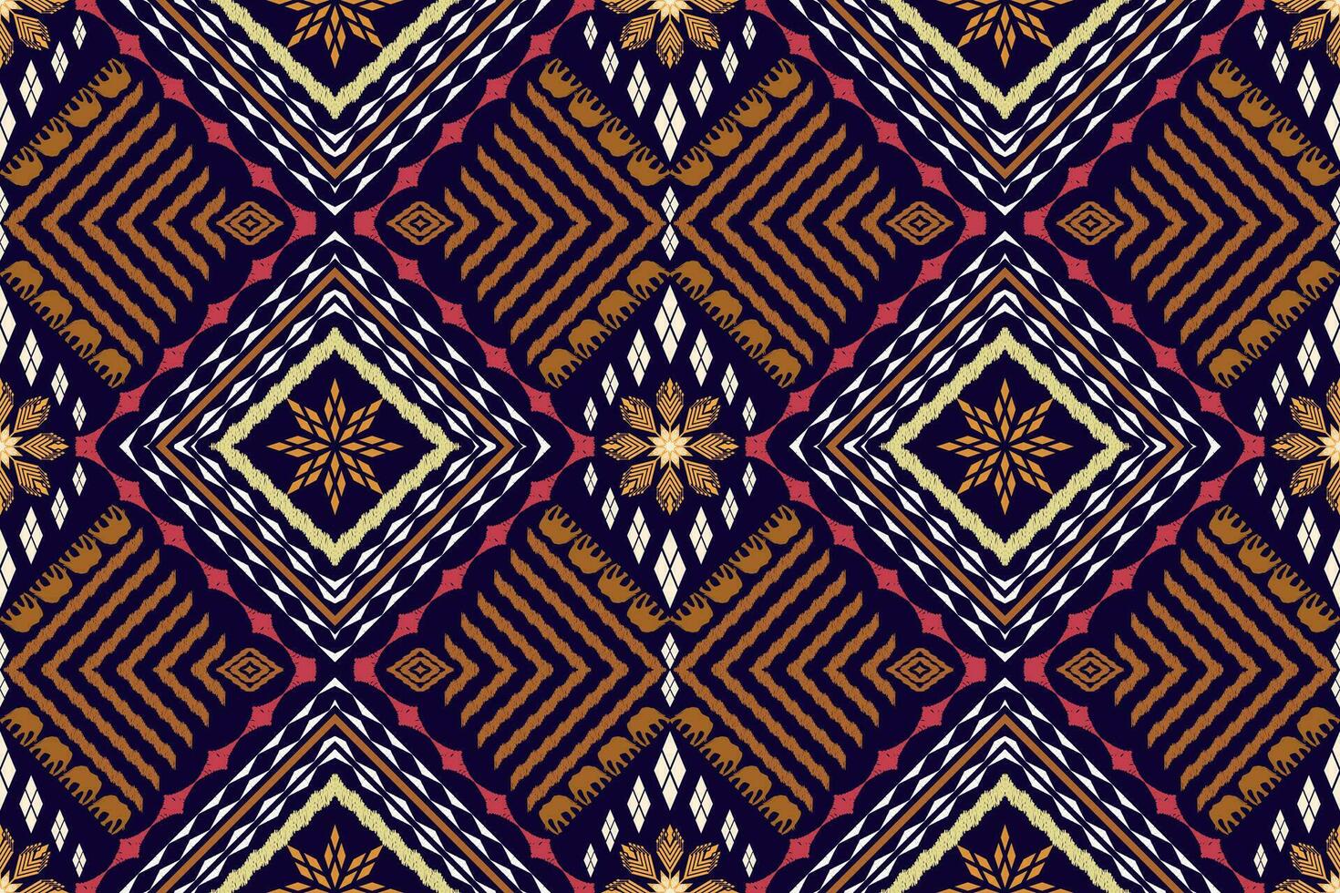Geometric ethnic oriental traditional art pattern.Figure tribal embroidery style.Design for background,wallpaper,clothing,wrapping,fabric,element,,vector illustration. vector